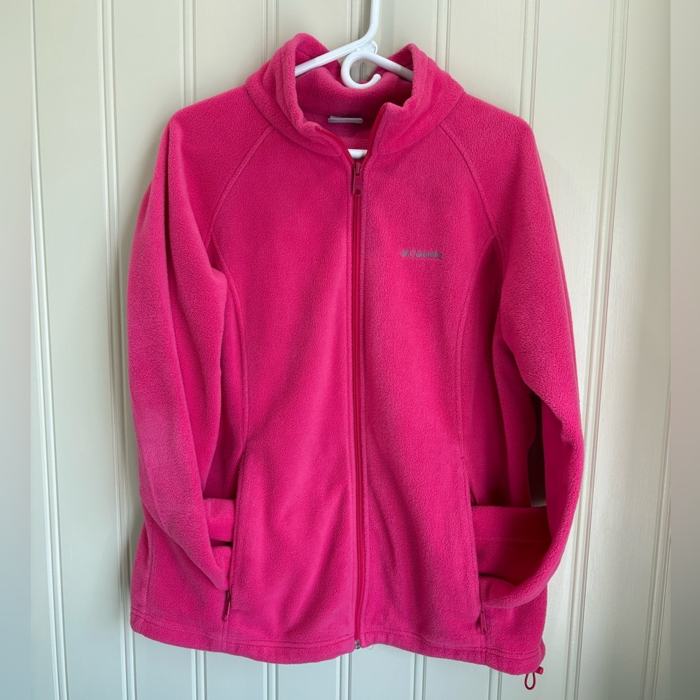 Columbia Pink Ski Jacket Full Zip Fleece